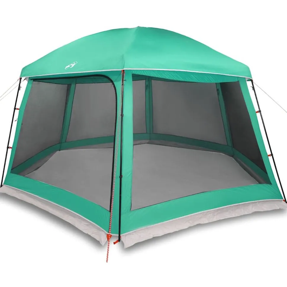 vidaXL Zwembadtent uitneembare buiten- gaaswanden 512x458 cm zeegroen
