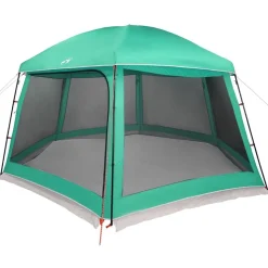 vidaXL Zwembadtent uitneembare buiten- gaaswanden 512x458 cm zeegroen