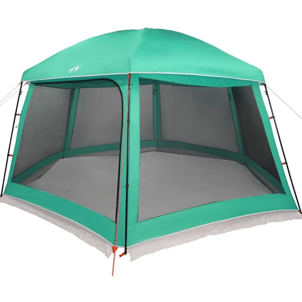 vidaXL Zwembadtent uitneembare buiten- gaaswanden 512x458 cm zeegroen