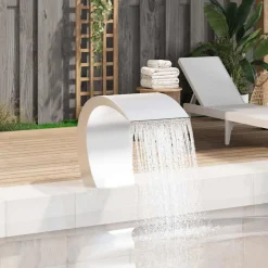 vidaXL Zwembadwaterval 45x30x60 cm roestvrij staal