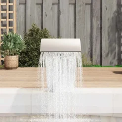 vidaXL Zwembadwaterval 45x30x60 cm roestvrij staal