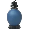 vidaXL Zwembadzandfilter met 6-positie ventiel 460 mm blauw