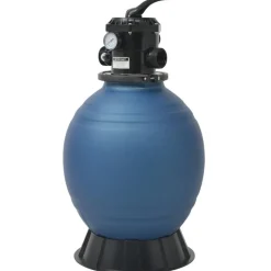 vidaXL Zwembadzandfilter met 6-positie ventiel 460 mm blauw