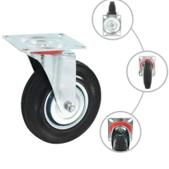 vidaXL Zwenkwielen 4 st 125 mm