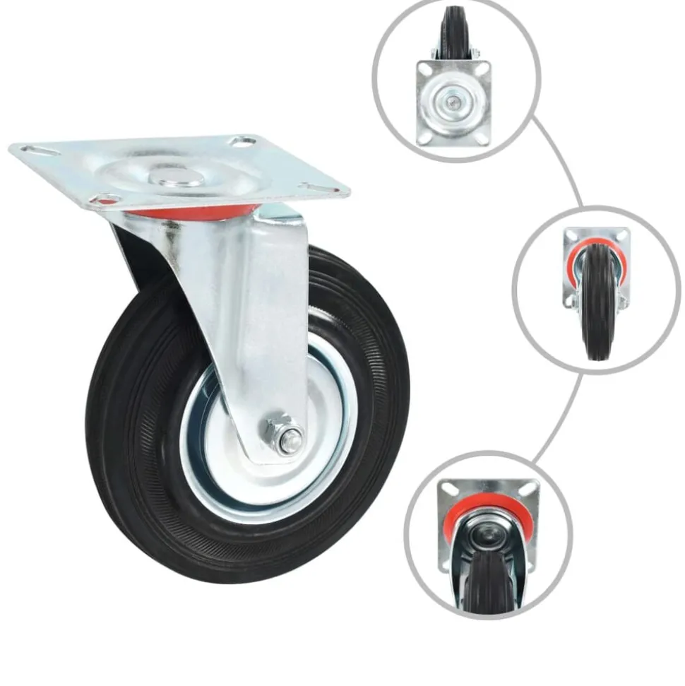 vidaXL Zwenkwielen 4 st 125 mm