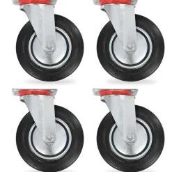 vidaXL Zwenkwielen 4 st 200 mm