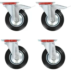 vidaXL Zwenkwielen 4 st 160 mm