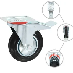 vidaXL Zwenkwielen 4 st 160 mm