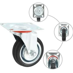 vidaXL Zwenkwielen 4 st 75 mm