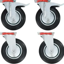 vidaXL Zwenkwielen 4 st 200 mm