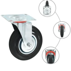vidaXL Zwenkwielen 4 st 125 mm