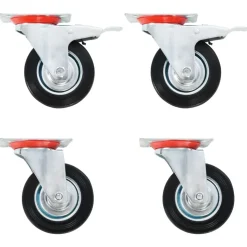 vidaXL Zwenkwielen 4 st 100 mm