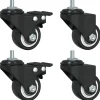 vidaXL Zwenkwielen 4 stuks 35 mm ijzer zwart