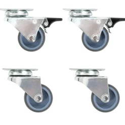 vidaXL Zwenkwielen dubbel 4 st 50 mm