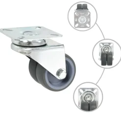 vidaXL Zwenkwielen dubbel 4 st 50 mm