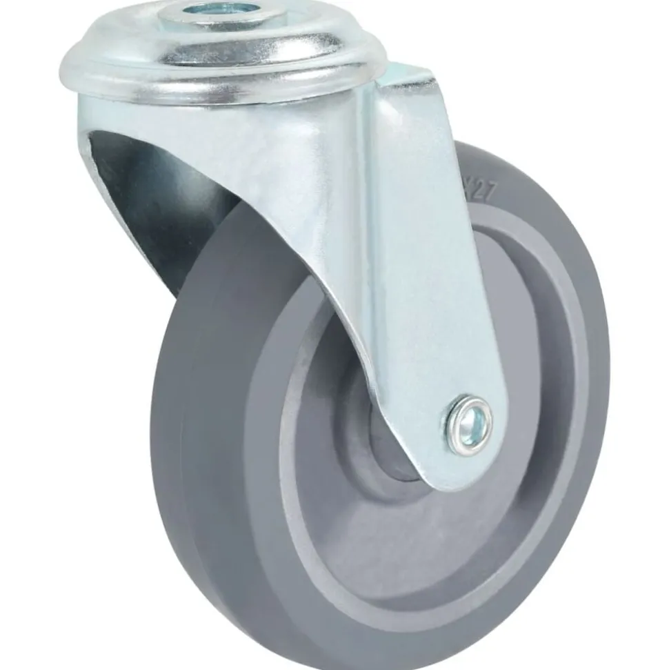 vidaXL Zwenkwielen met boutgaten 4 st 100 mm