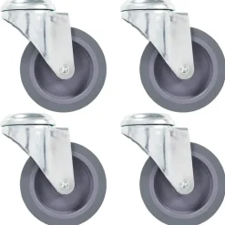 vidaXL Zwenkwielen met boutgaten 4 st 75 mm