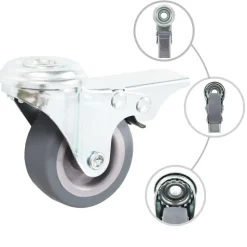 vidaXL Zwenkwielen met boutgaten 4 st 50 mm