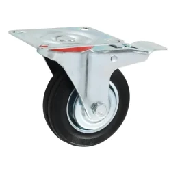 vidaXL Zwenkwielen met dubbele remmen 4 st 100 mm