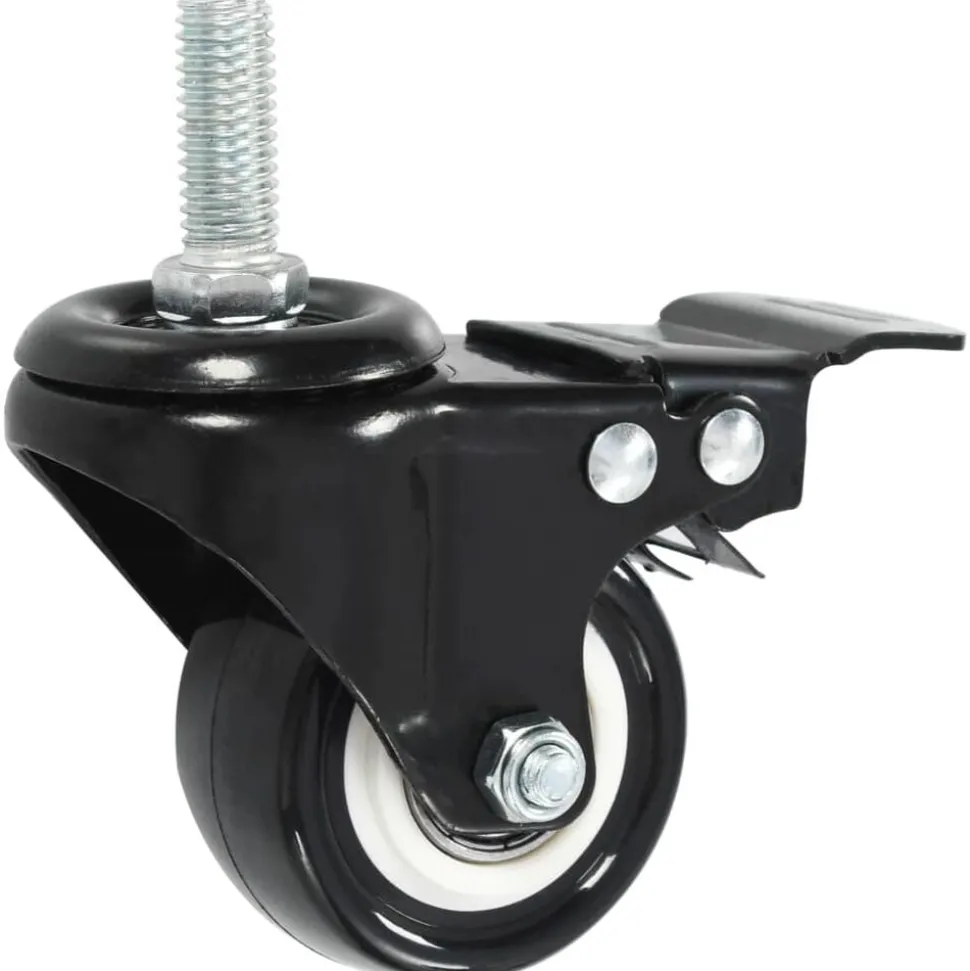 vidaXL Zwenkwielen met remmen 4 st 50 mm